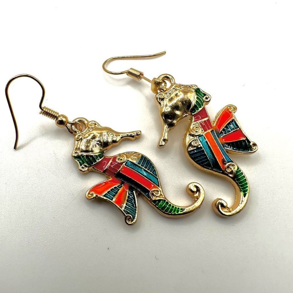 Seahorse earrings - Picture 7 of 7